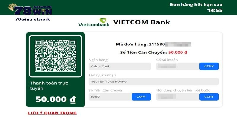 Người nạp tiền phải dùng số tài khoản mới nhất của nhà cái Người nạp tiền phải dùng số tài khoản mới nhất của nhà cái